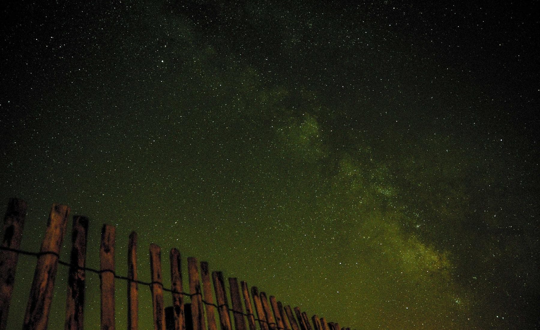 A clear night sky full of stars
